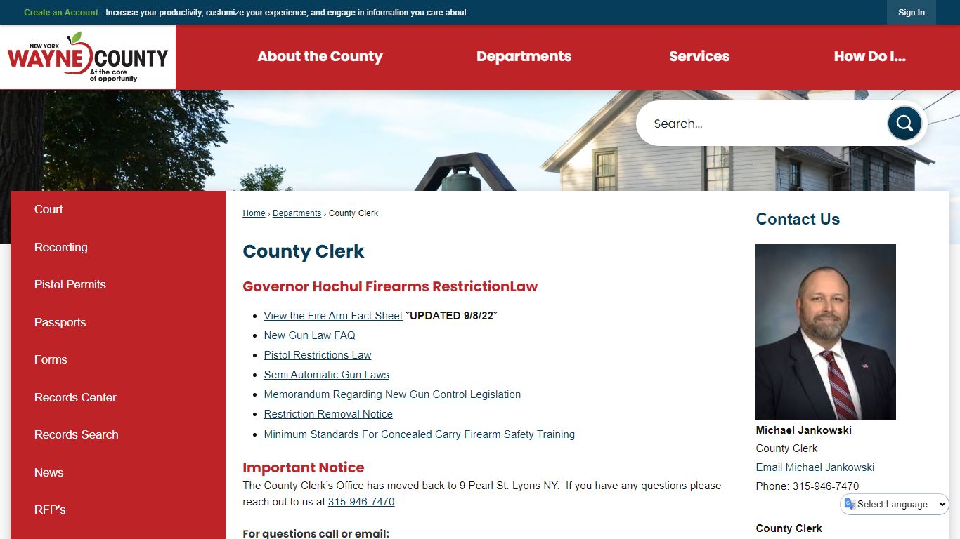 County Clerk | Wayne County, NY
